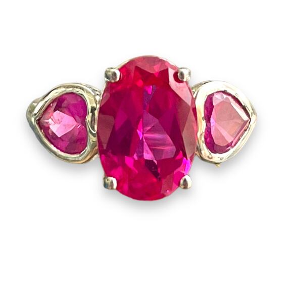 Sterling Jewelry - Sterling silver 925 ruby ring sz 10